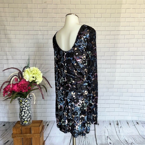 Free People Velvet Burnout Bodycon Floral Dress - Picture 11 of 13